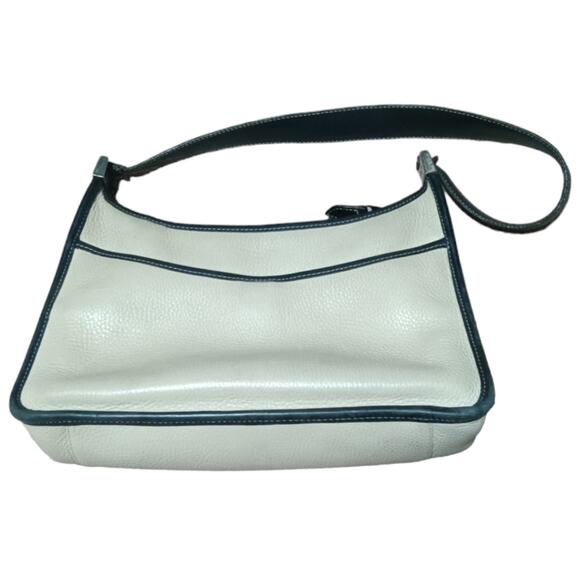 Brighton Cream Leather Handbag with Black Trim – Modern Business & City Chic - Picture 2 of 4